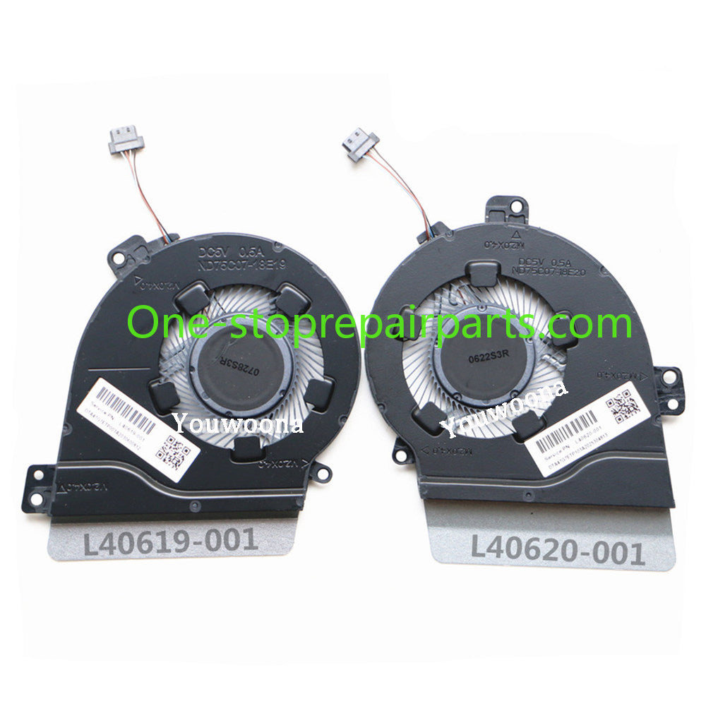 New Original Laptop CPU Cooling Fan For HP TPN-Q208 15-CS 15-CS3037TX  L40619-001 L40620-00 HP laptop repair parts