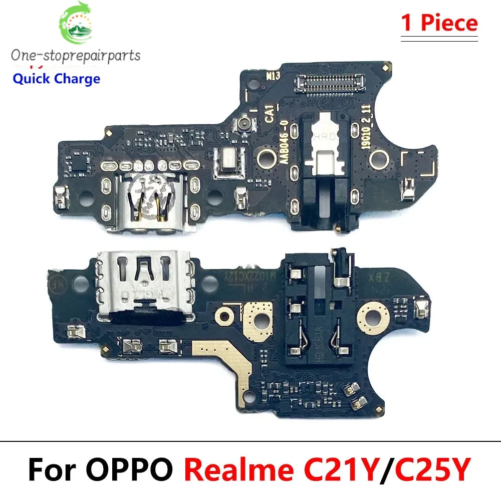 10Pcs, USB Charge Connector Charging Board Port Flex Cable For OPPO Realme C31 C25 C35 C55 C65 C51 C61 C71 C53 C63 C73 C67 4G 5G Realme phone repair parts