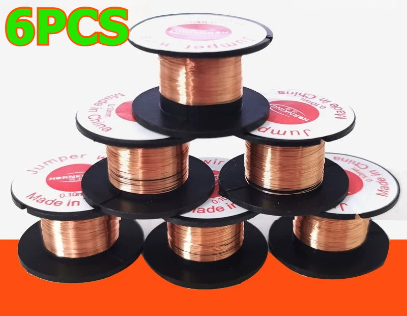 Circuit board motherboard Jumper wire non-abrasive paint-free wiring insulated wire enameled copper wire repair wiring welding connection copper wire 0.1mm Repair Tools