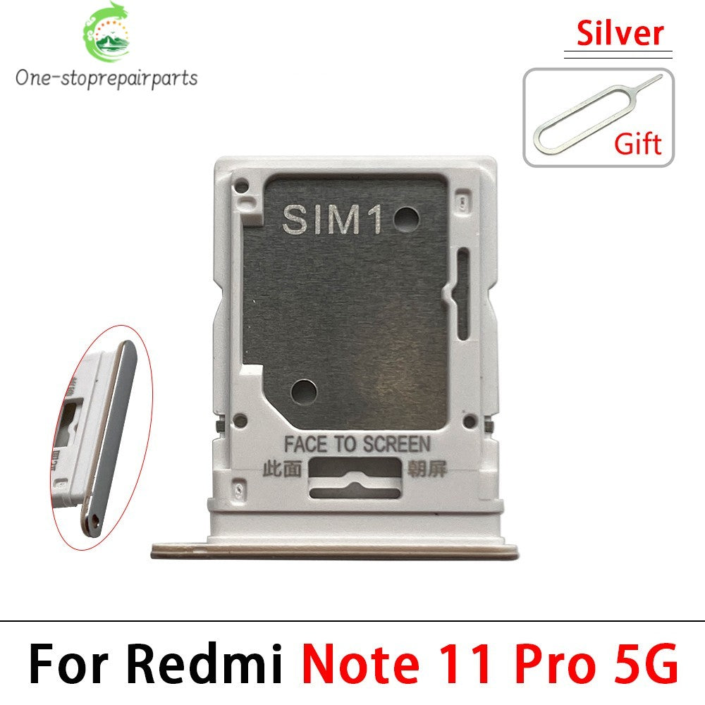 10Pcs, New For Xiaomi Redmi Note 11 11s Pro Plus 4G 5G SIM Card Tray Slot Holder Replacement Parts  Xiaomi  Xiao mi phone repair parts