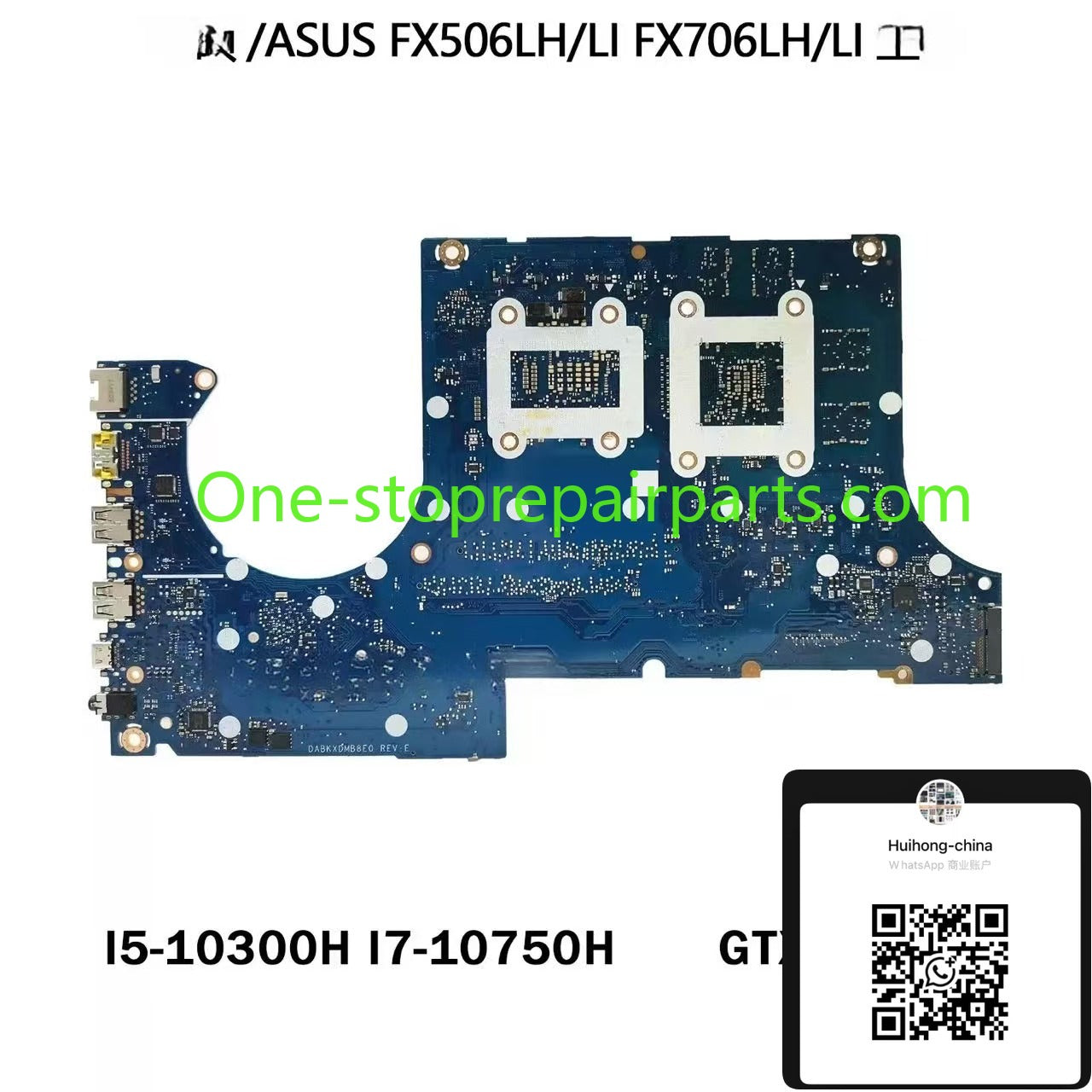 FX506LH DABKXDMB8F0 motherboard for Asus FX506L FX706L with i5-10300H i7-10750H CPU GTX1650/1650Ti 4GB GPU 15/17inch 100% test