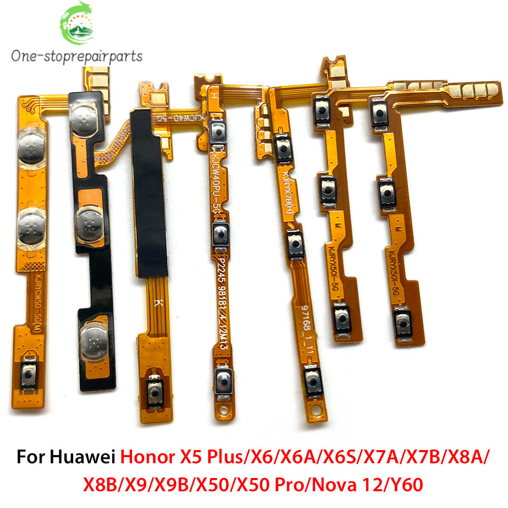 New Power Flex Cable ON OFF Switch Button Flex Cable For Huawei Honor X5 X6 X6s X6A X6B X7 X7A X7B X8 X8A X8B X9 X9A X9B 4G 5G Huawei phone repair parts