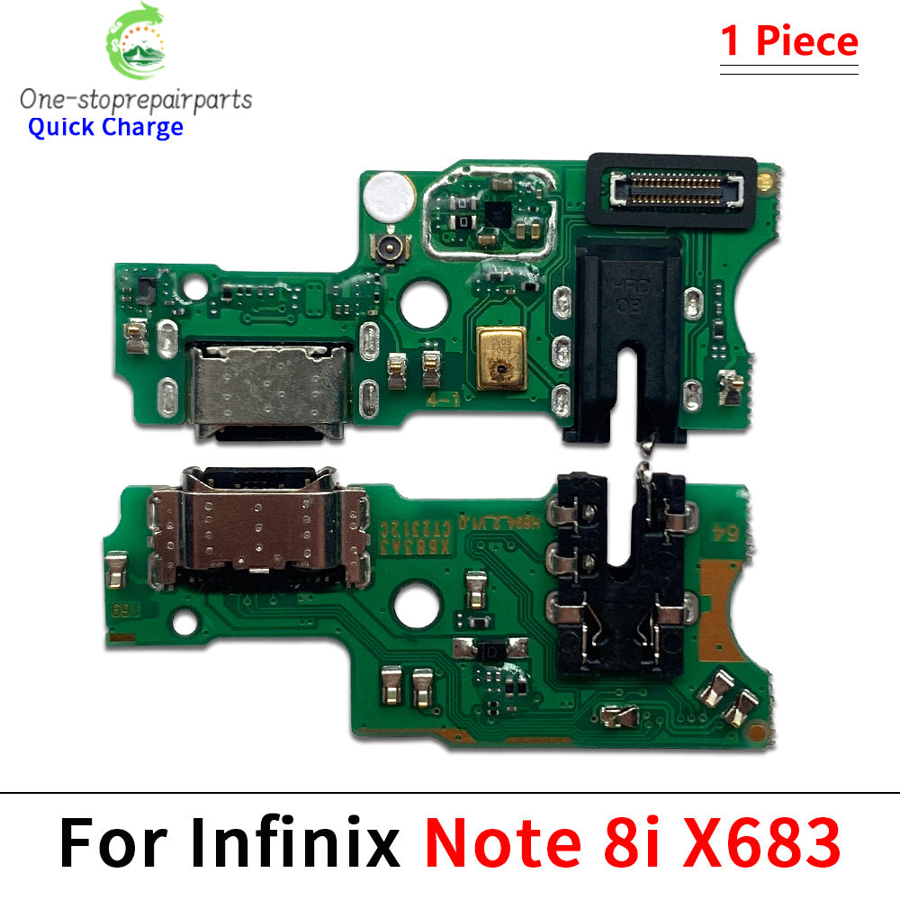 USB Charge Port Dock Connector Charging Board Flex Cable For infinix Note 7 8 8i 12 30 40 Pro 5G Smart 5 6 7 Plus Zero 8 X Pro  infinix phone repair parts