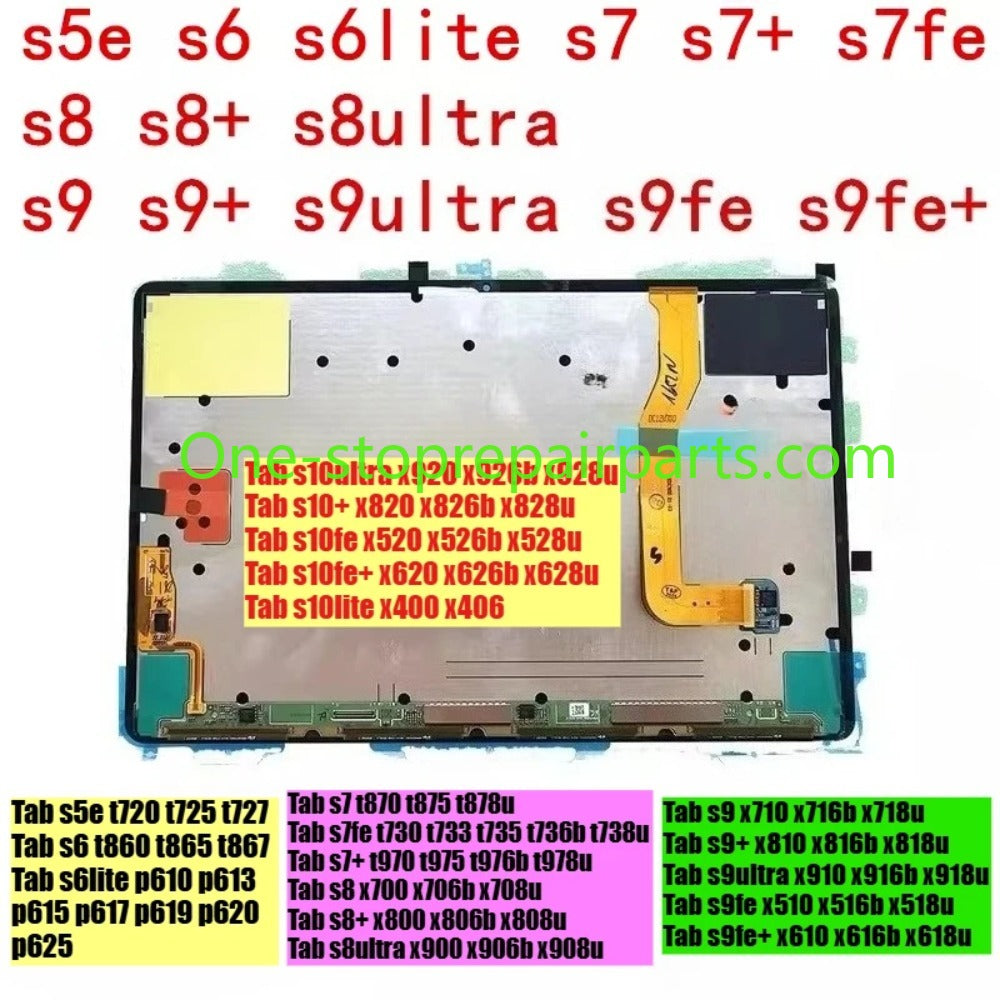 Lcd screen display For Samsung Tablet Tab s5e s6 s7 s8 s9 s10 ultra/fe+ s6 lite s7 fe + s8 ultra s9 fe+ s10fe+ s10lite s11 ultra/fe + touch assembly