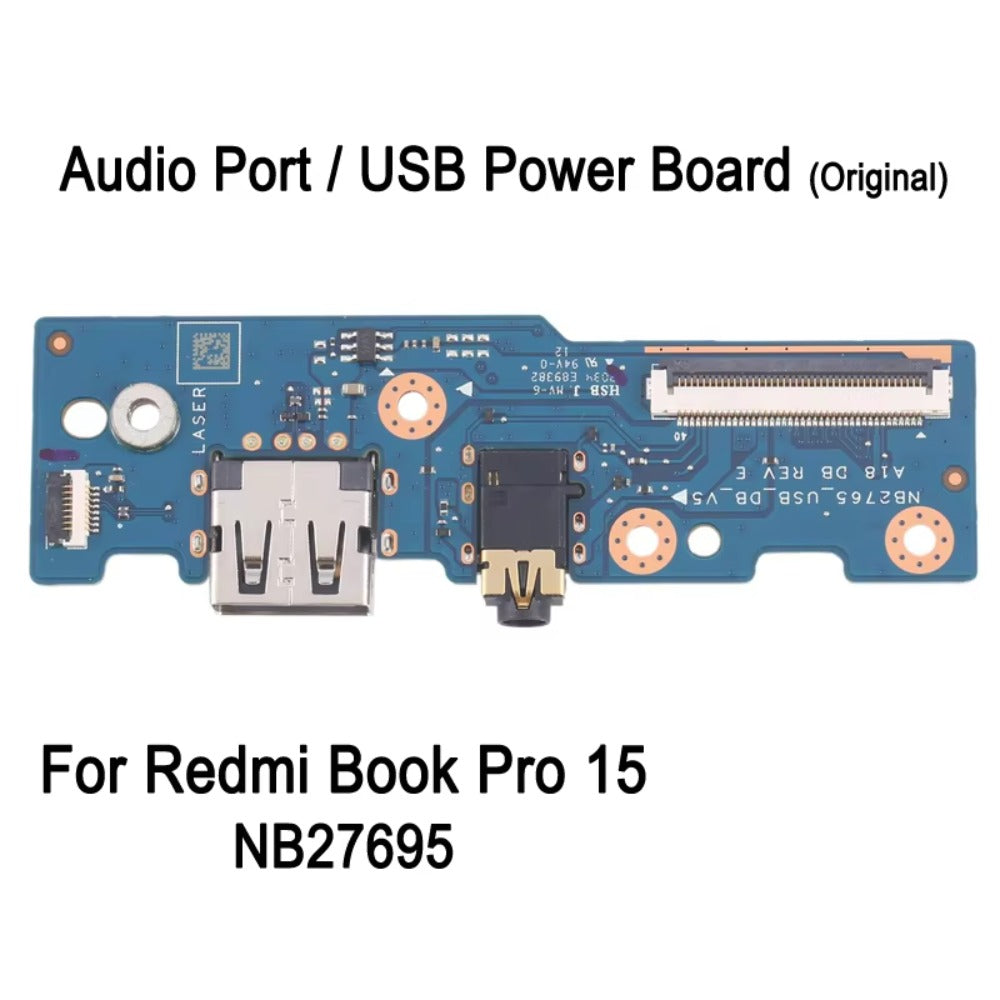 Audio Port USB Power Charging Board For Redmi Book Pro 15 NB27695 RedmiBook 14 Laptop Internal Audio Jack USB Port Repair Replacement Part Xiaomi laptop repair parts