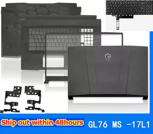 Cover case for MSI Stealth GS76 MS-17M1 keyboard cd back housing bezel frame upper palmrest bottom cover hinge
