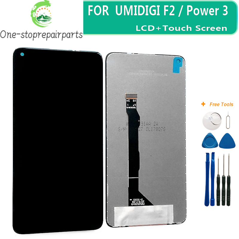 Original 6.53 Inch for UMIDIGI F2 / Power 3 LCD & Touch Screen Digitizer Display Module Perfect Replacement Parts Umidigi phone repair parts