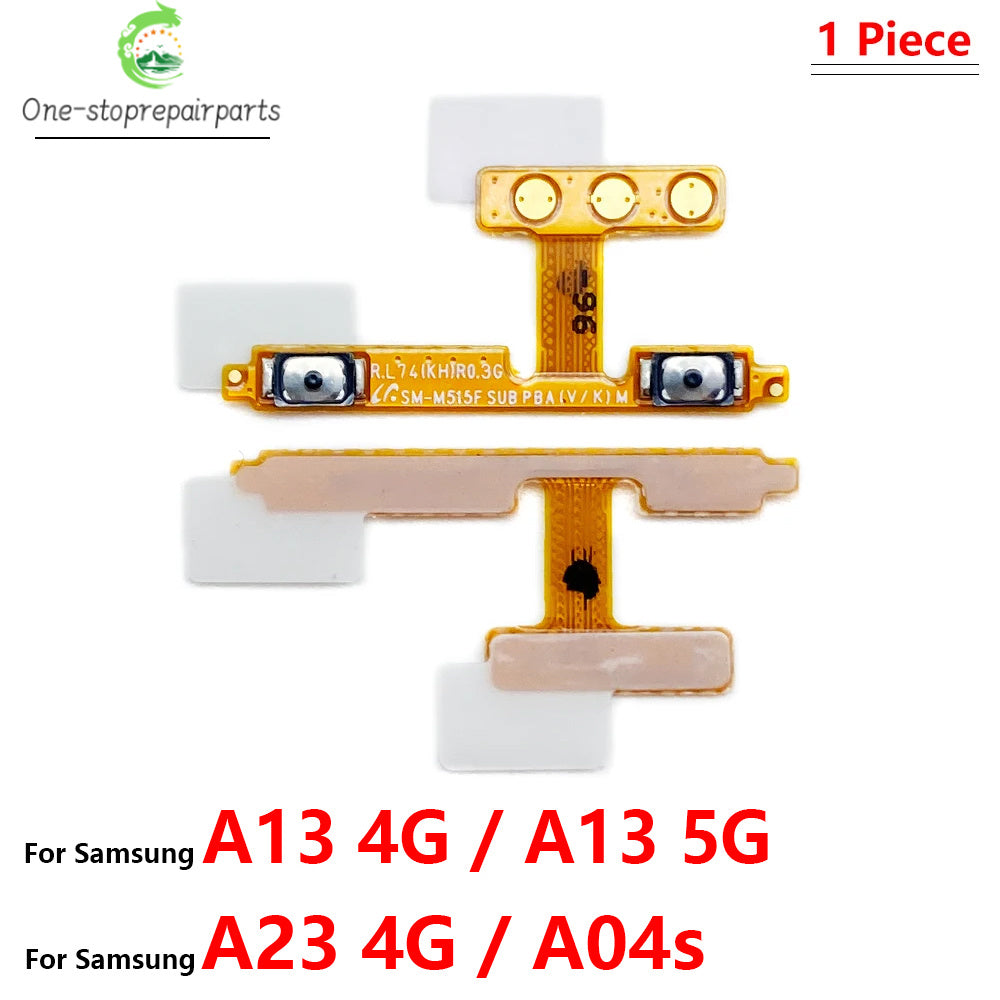 Power on off Volume Key Button Flex Cable For Samsung A13 A23 A33 A73 A53 A14 A24 A34 A54 A15 A35 A55 A04 A04s A05 A05 4G 5G Samsung phone repair parts