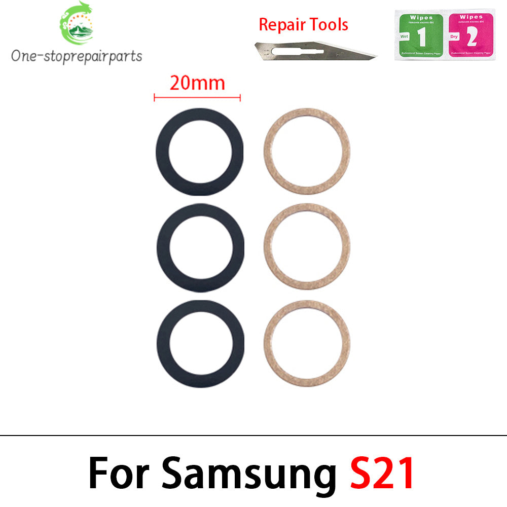New Back Rear Camera Glass Lens For Samsung A32 A52 A72 A82 S21 S22 S23 Plus Ultra With Adhesive Repacement Parts Samsung phone repair parts