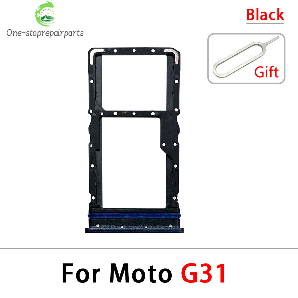 New For Motorola Moto G31 G51 G22 G32 G52 G62 G72 G71 SIM Card Slot SD Card Tray Holder Adapter Motorola phone repair parts