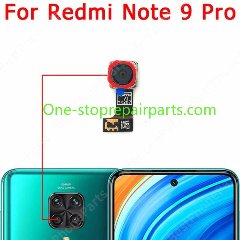 Rear Back Camera For Xiaomi Redmi Note 9 Pro 9S 9Pro Note9 Main Backside Camera Module Flex Replacement Spare Parts Xiaomi phone repair parts