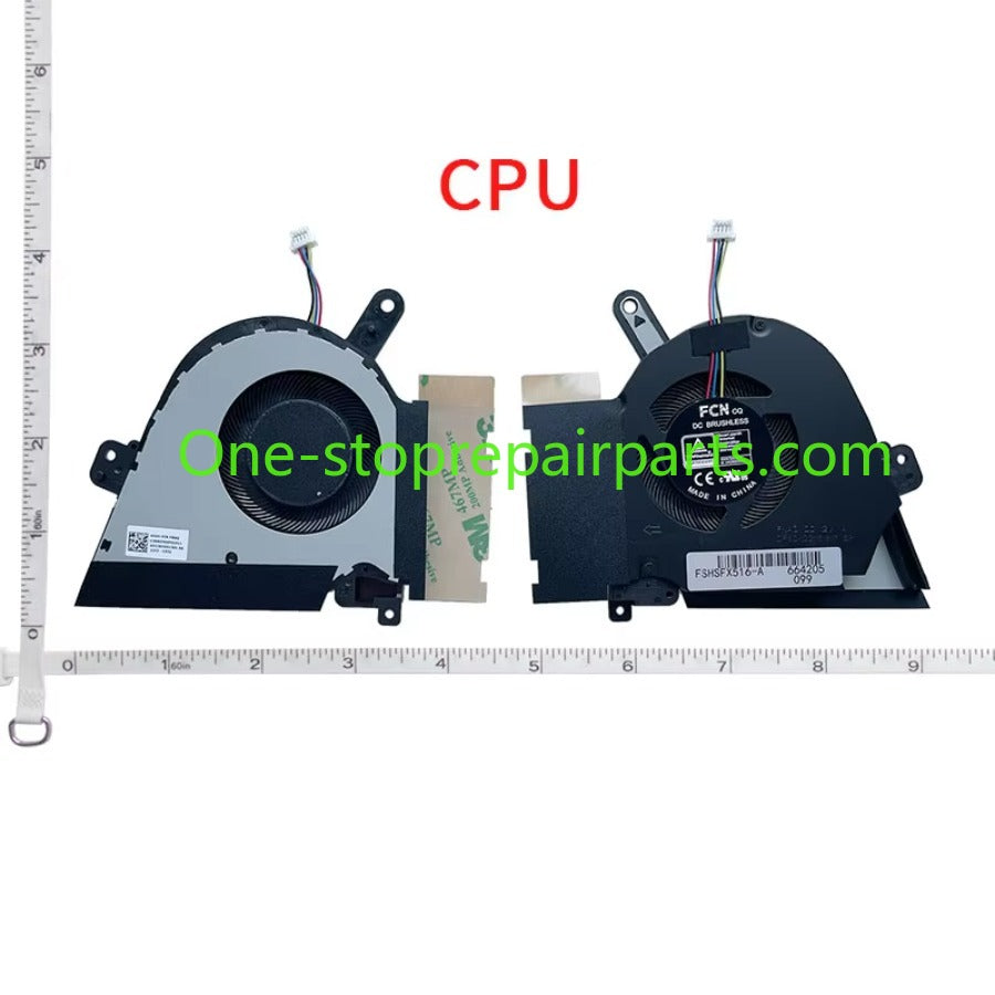 Laptop Cpu GPU Fan For ASUS TUF Dash F15 FX516 FX516P FX516PE FX516PR FX516PC FX516PM Air RTX3070 13NR0760P01011 13NR0760P02011 ASUS laptop repair parts