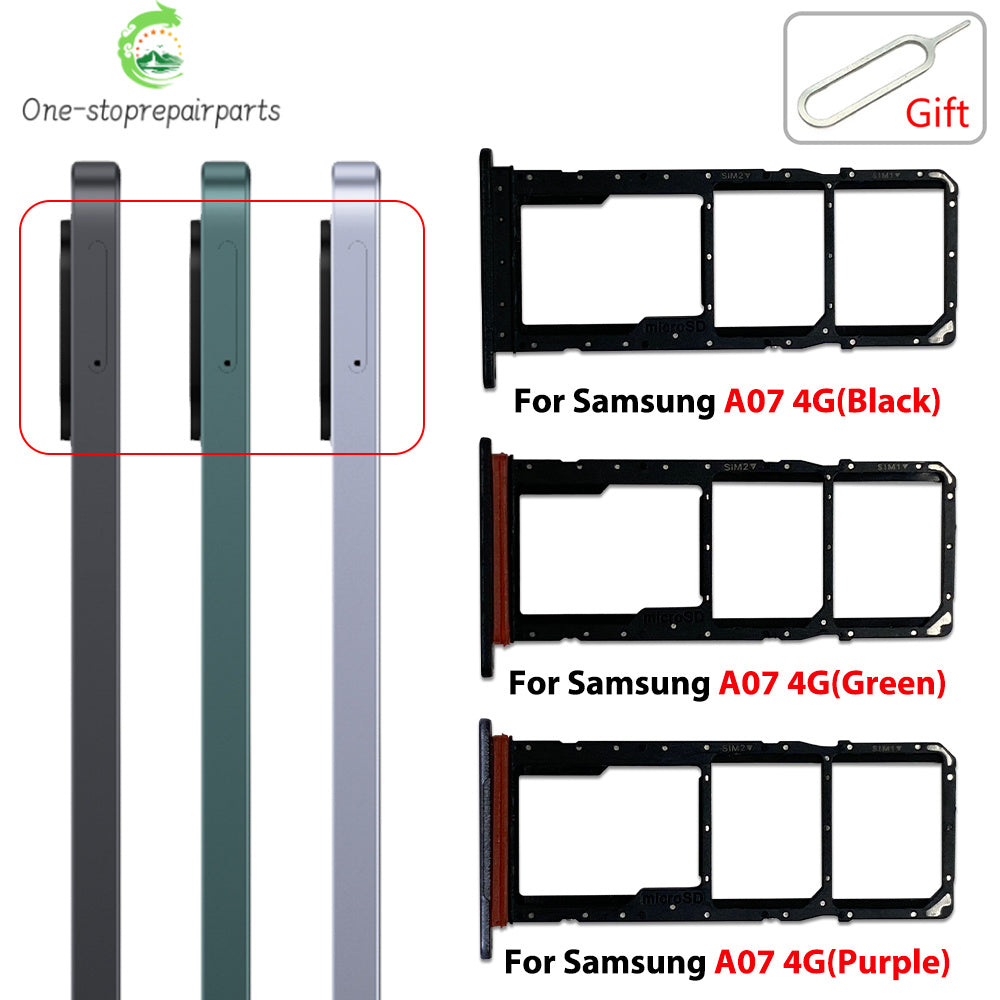 New For Samsung A07 A17 4G 5G Dual SIM Card Tray Slot Holder Adapter Accessories Samsung phone repair parts