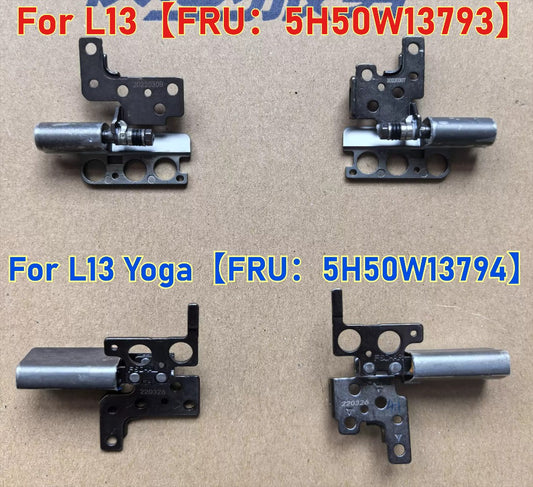 Genuine Hinge Set Left and Right LCD Hinge L&R For Lenovo ThinkPad L13 Gen 3 L13 Gen 4 L13 Gen 5 5H50W13793  L13 Yoga Gen 4 X1 Carbon 12th Gen L13 2-in-1 Gen 5 5H50W13794 Lenovo laptop repair parts