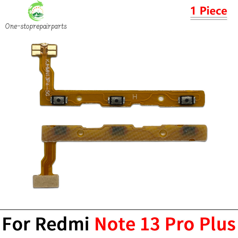 Power On Off Volume Side Button Key Flex Cable For Xiaomi Redmi Note 13 14 15 Pro Plus 4G 5G Xiaomi  Xiao mi phone repair parts