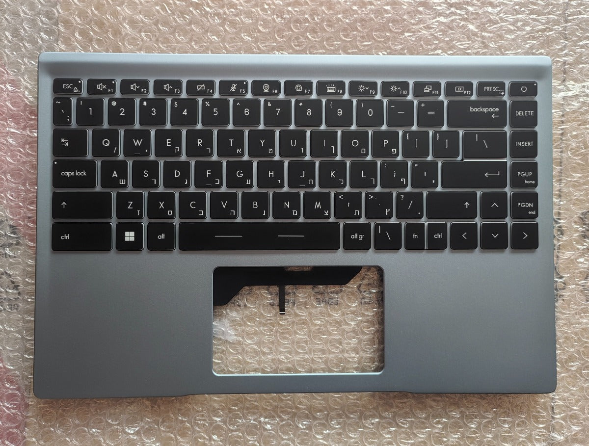 Upper case with keyboard for MSI Prestige 14 MS-14C1 14C2 14C4 P14 palmrest topcase C-cover keyboard MSI laptop repair parts
