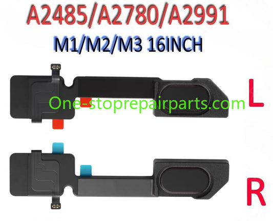 New Laptop A2485 A2780 A2991 Speaker Set for Macbook Pro 16 Inch M1 M2 M3 Pro/Max Left and Right Side Loudspeaker Sets Macbook repair parts