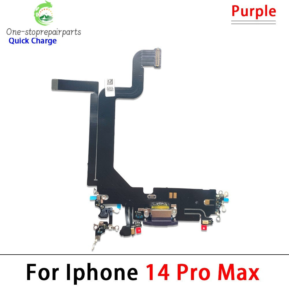 New For iPhone 14 Pro Max Plus USB Charge Port Jack Dock Connector Charging Board Flex Cable iPhone phone repair parts