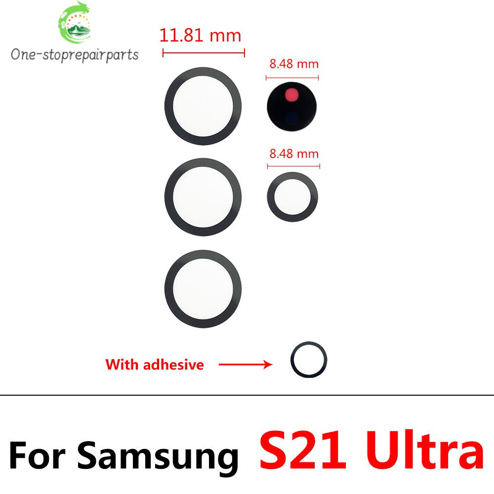 10Pcs, Back Rear Camera Glass Lens For Samsung S20 S21 S22 S23 S24 Plus Ultra FE 5G With Adhesive Samsung phone repair parts