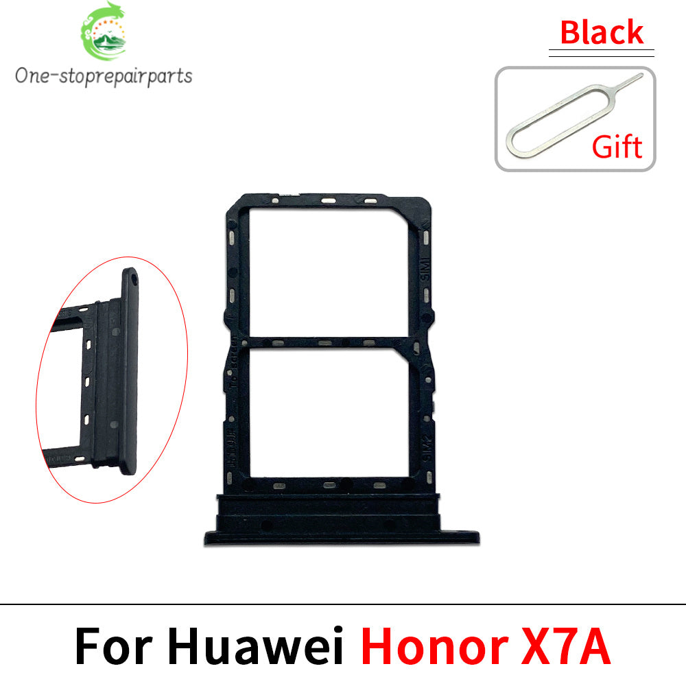 New SIM Card Slot SD Card Tray Holder Adapter For Huawei Honor X7 X7A X7B X7C Replacement Parts Huawei phone repair parts