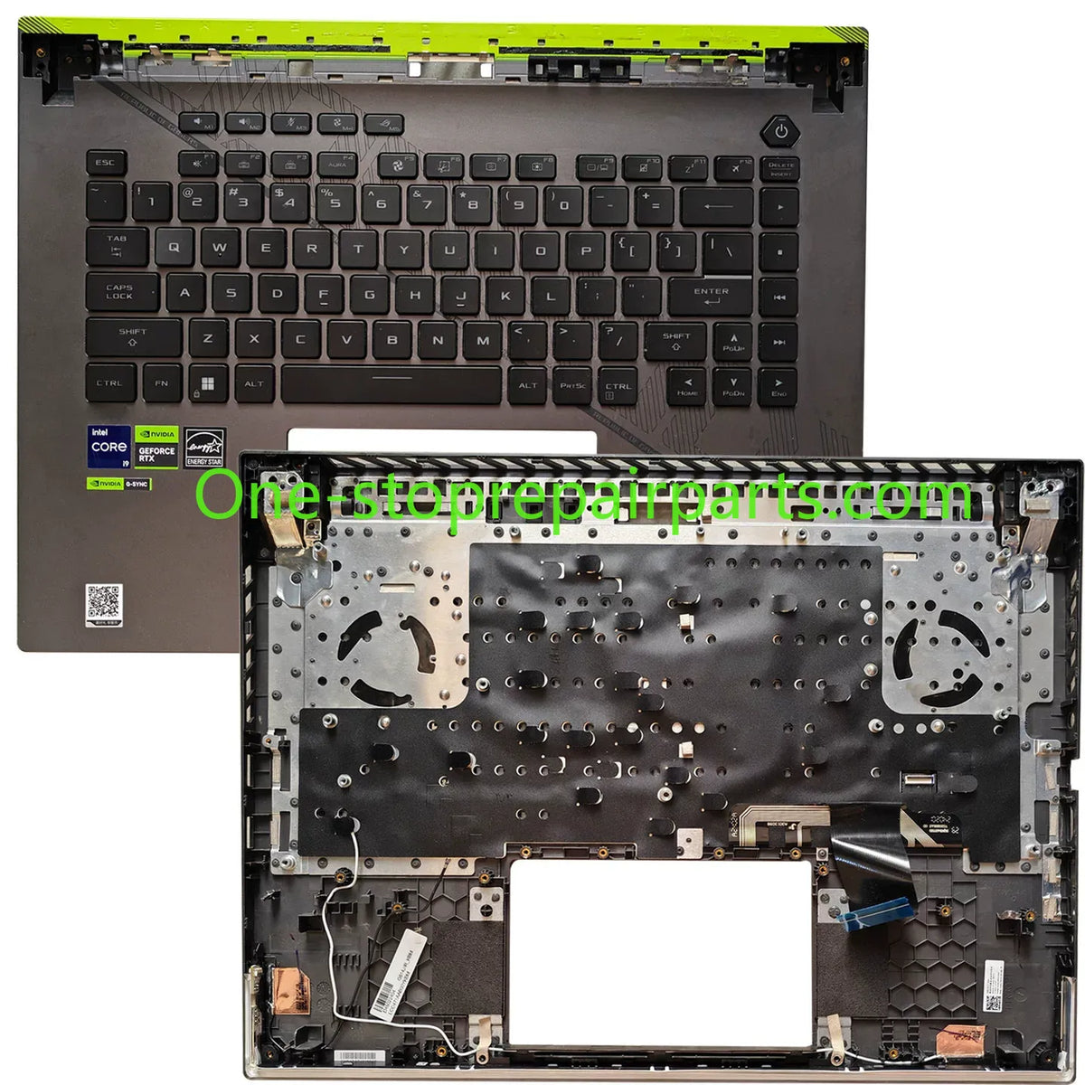 Upper top case keyboard assembly for ASUS ROG Strix Scar 16 ROG Strix 7 8 G16 G614JV-AS73 SCAR 16 G614J G614P G634J 2023 2024 year Palmrest keyboard assembly ASUS laptop repair parts