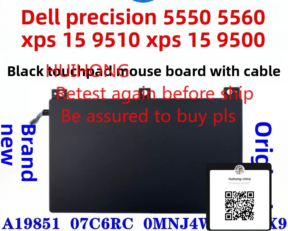 Dell XPS 15 9500 9510 Precision 5550 5560 Touchpad Mouse trackPad TP Bracket Cable 0MNJ4W  A19851 07C6RC 0K2CX9 A19BEF