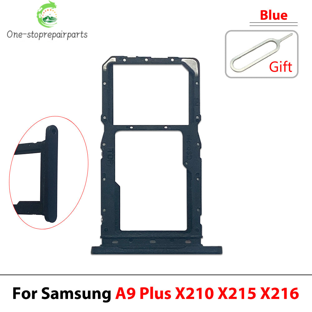 New For Samsung Tab A9+ A9 Plus 11" X210 X215 X216 SIM Card Tray Slot Micro SD Chip Holder Pocket Drawer Dual Single SIM Card Samsung phone repair parts