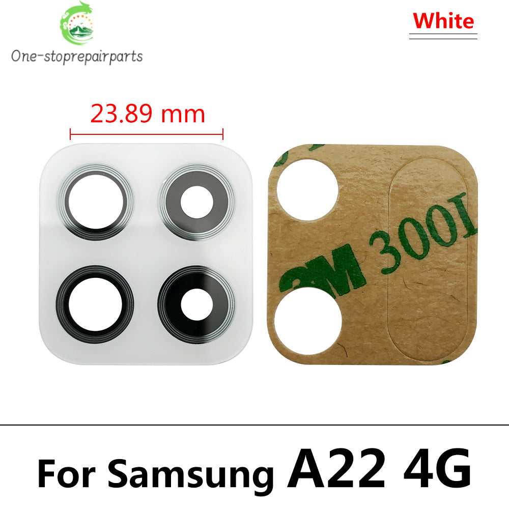 10Pcs, Back Rear Camera Glass Lens For Samsung A22 A32 A42 A52 A72 A33 A53 A73 4G 5G  With Adhesive