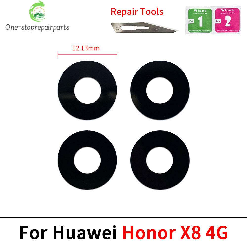 100Pcs, Back Rear Camera Glass Lens With Adhesive For Huawei Honor X5 X6 X6s X6A X6B X7 X7A X7B X8 X8A X8B X9 X9A X9B 4G 5G Huawei phone repair parts