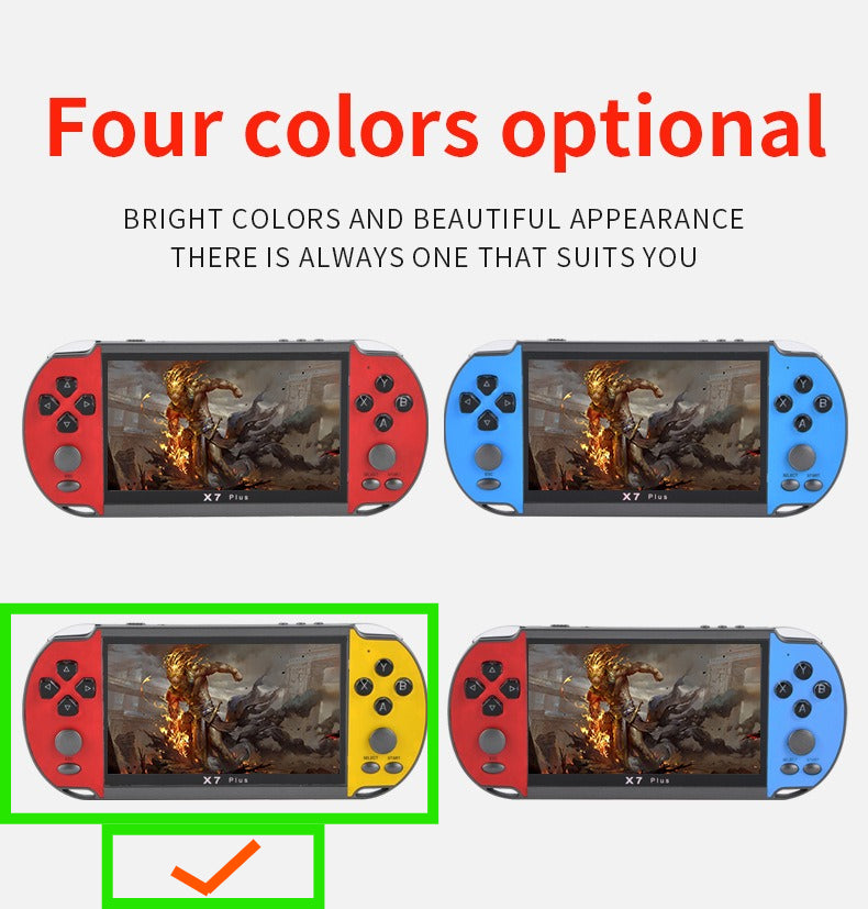 5.1" nch x7 plus HD 15000 games Dual Joystick Handheld Game Player console Nostalgic 128-bit retro game console