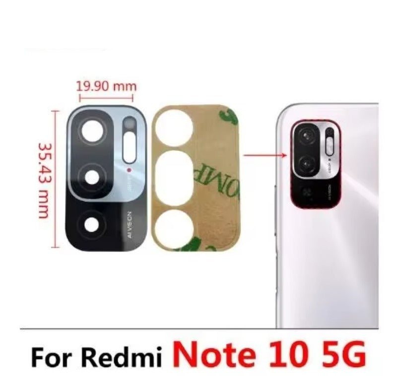 100Pcs, Back Rear Camera Glass Lens For Redmi Note 10 10s 11 12 13 Pro Plus 4G 5G With Adhesive Sticker Samsung phone repair parts