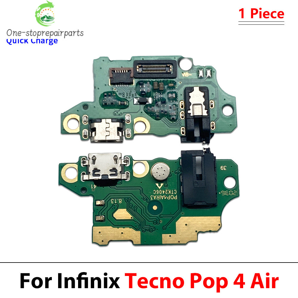 USB Charger Charging Dock Port Connector Flex Cable For Tecno POP 2 3 4 5 6 7 Pro Plus Air Tecno phone repair parts