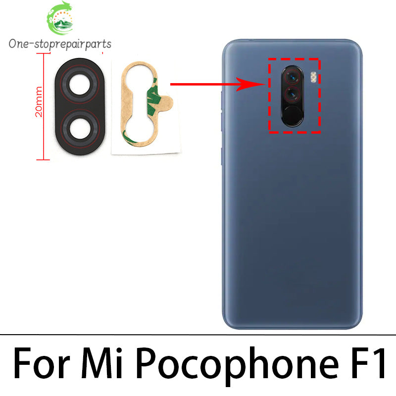 2 Pcs Rear Back Camera Glass Lens Cover For Xiaomi Mi Poco F3 X3 X4 M4 M3 NFC F2 Pro F1 F4 4G 5G Replacement Parts Xiaomi  Xiao mi phone repair parts