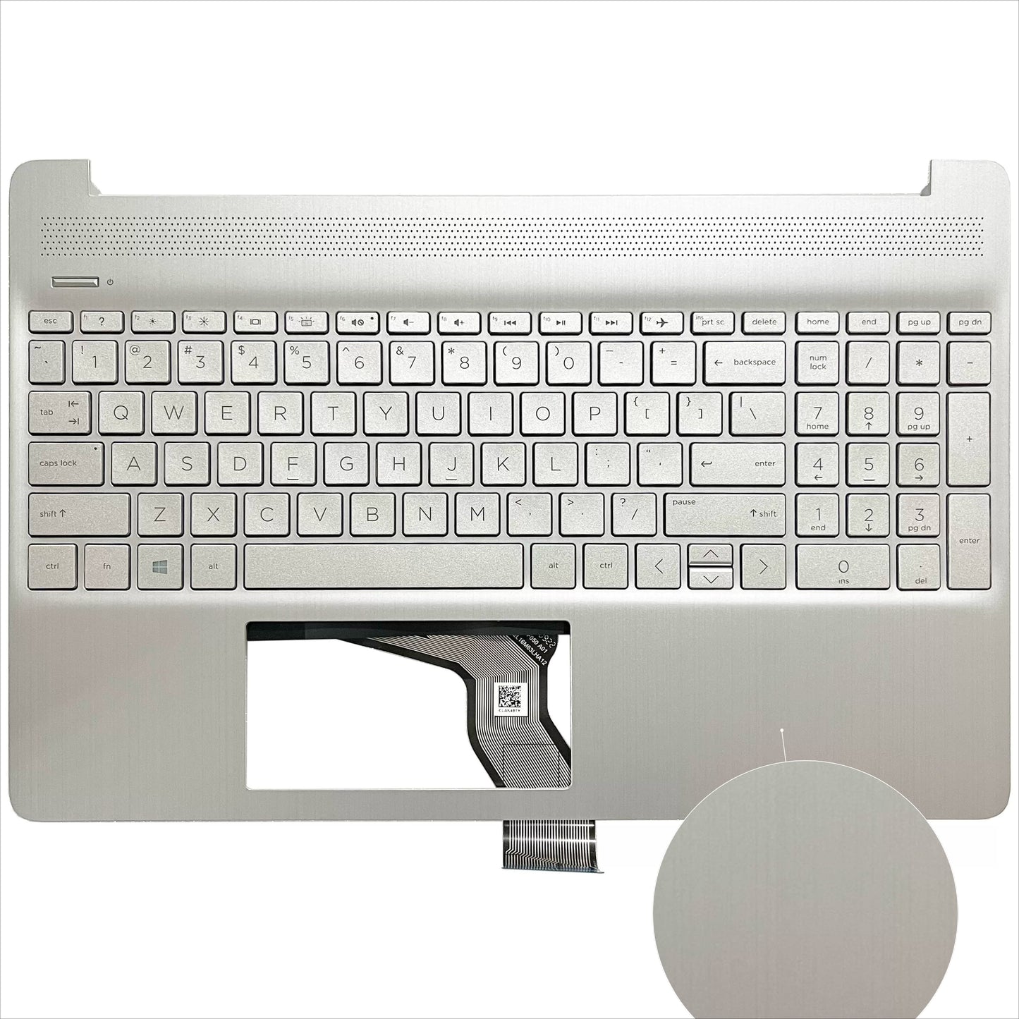 Upper cover case keyboard for  HP 15-EF DY 15s-EQ FQ TPN-Q222 Top case plamrest  L63579-001 touchpad