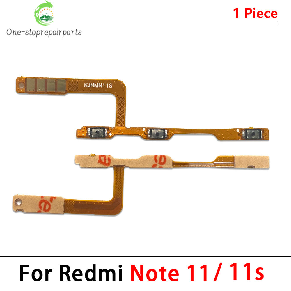 Power On Off Volume Side Button Key Flex Cable For Xiaomi Redmi Note 10 10s 11 11s 11T 11E 12 12s 13 Pro Plus 4G 5G　  Xiaomi  Xiao mi phone repair parts