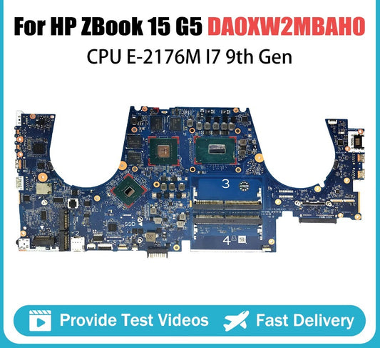 For HP ZBOOK 15 G5 Motherboard DA0XW2MBAG0 I5-8300H I7-8750H E-2186M P1000 P2000 L28695-601 Pavilion 15-cs3000 Mainboard HP laptop repair parts