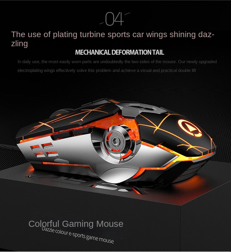 Accessories Game keyboard, mouse, earphones three-piece set, mechanical feel keyboard and mouse set