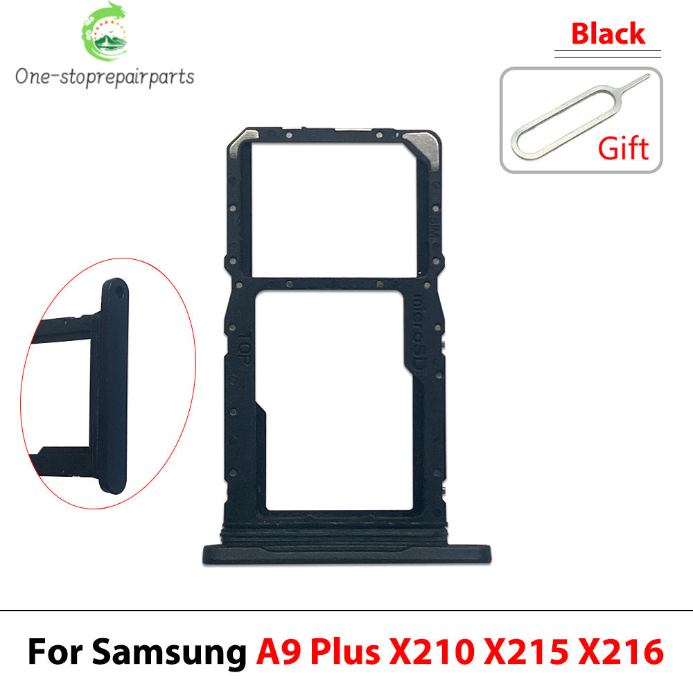 New For Samsung Tab A9+ A9 Plus 11" X210 X215 X216 SIM Card Tray Slot Micro SD Chip Holder Pocket Drawer Dual Single SIM Card Samsung phone repair parts