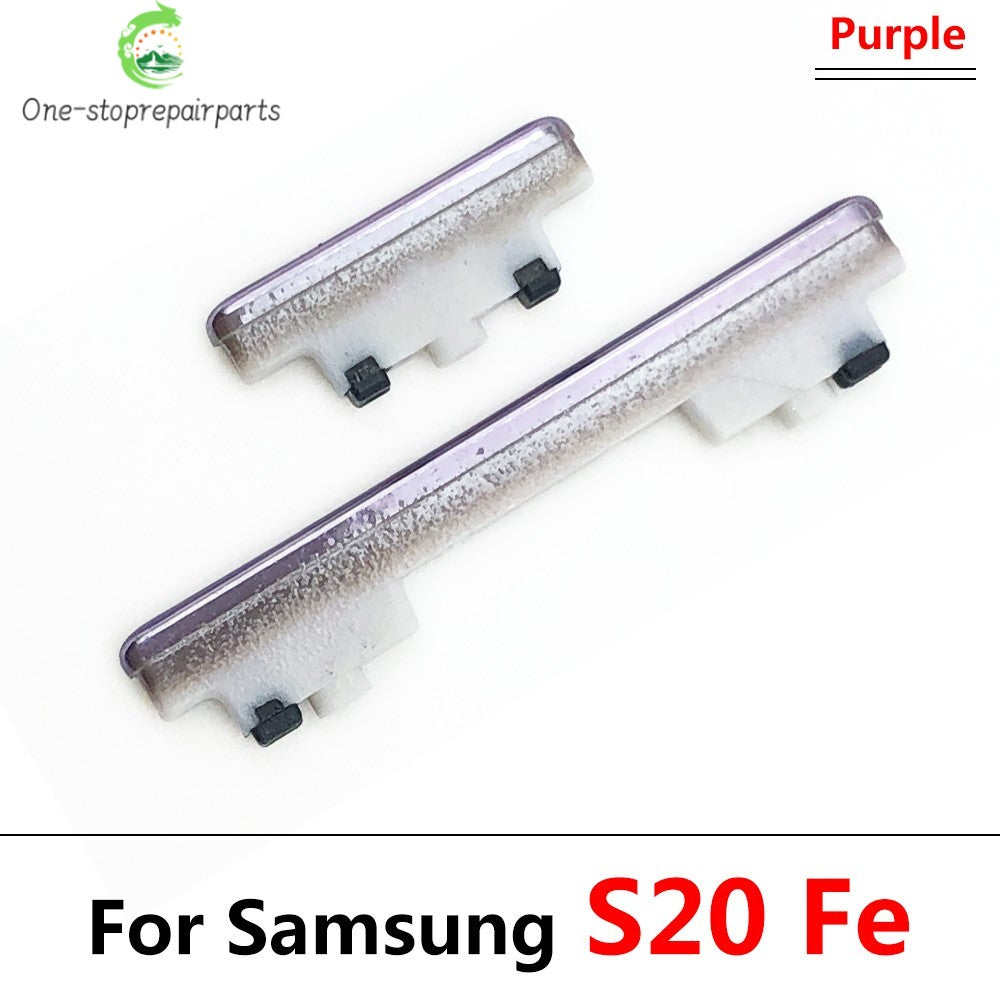 10Pcs/Lot, New Power Button + Volume Side Button For Samsung S20 / S20 Plus / S20 Ultra / S20 Fe Samsung phone repair parts