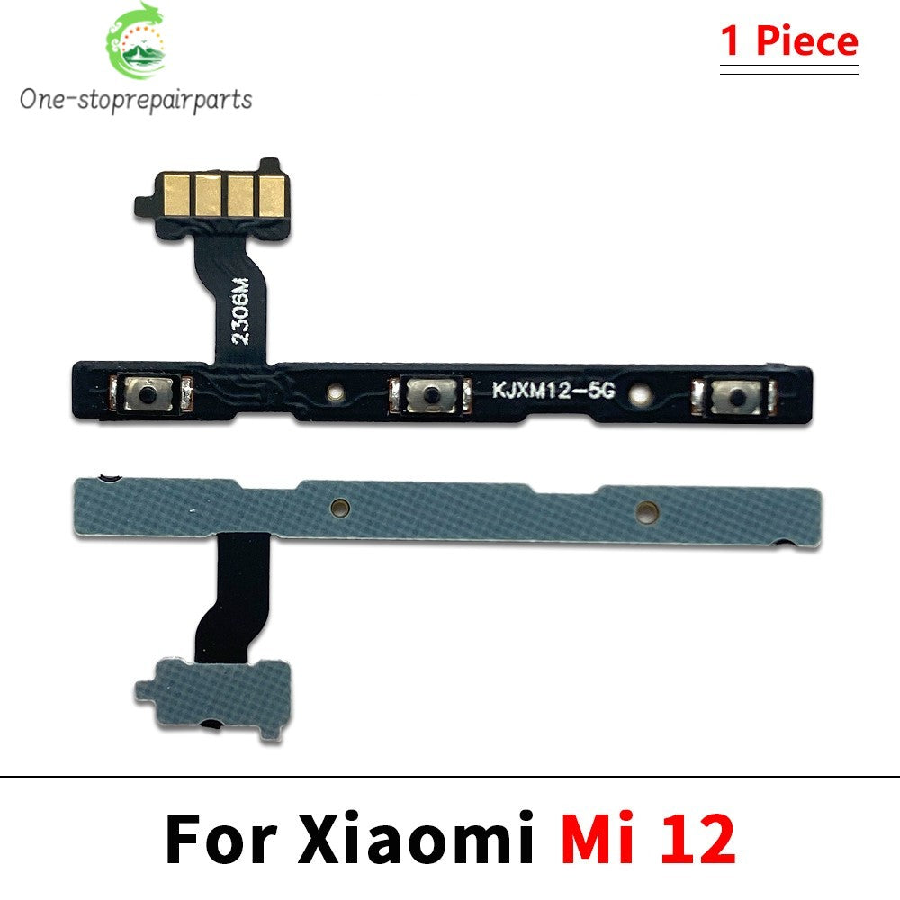 10Pcs, Volume Button Power Switch On Off Button Flex Cable For Xiaomi Mi 11 11T 12 12T 12s 13 14 Pro Lite 12s Ultra  Xiaomi  Xiao mi phone repair parts