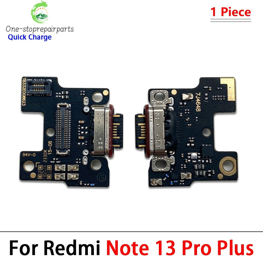 New For Xiaomi Redmi Note 13 Pro Plus 4G 5G Dock Connector USB Charger Charging Board Port Main Mainboard Flex Cable Xiaomi  Xiao mi phone repair parts