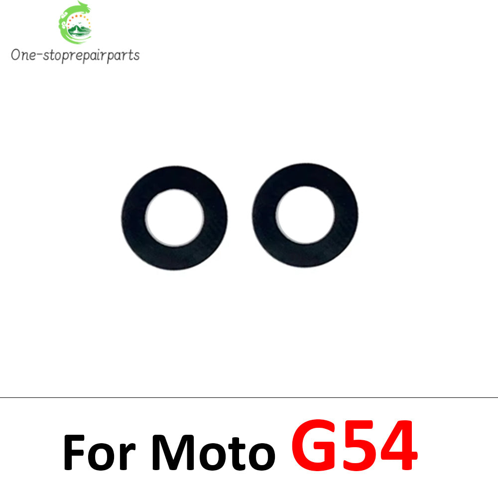 10Pcs, Back Rear Camera Glass Lens With Adhesive For Moto G22 G32 G42 G52 G62 G13 G23 G53 G73 G14 G24 G34 G54 G84 G04 G82 5G Motorola phone repair parts