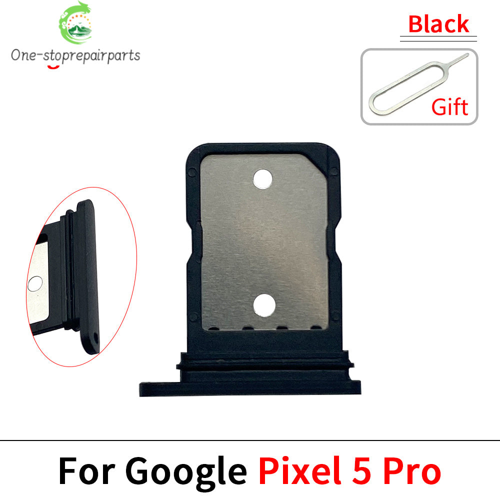 SIM Card Slot SD Card Tray Holder Adapter For Google Pixel 5 5A 6 6A Pro Repair Parts Google Pixel phone repair parts