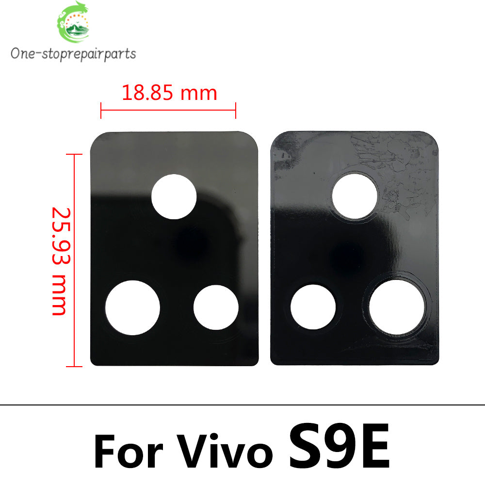 10Pcs/Lot, Back Rear Camera Glass Lens With Adhesive For Vivo IQOO 3 U3 Z1 S7 S9 S9e V17 X21 X50 Y9S Y20 Y31 Y51 Y51S Y73S Y93S Vivo phone repair parts
