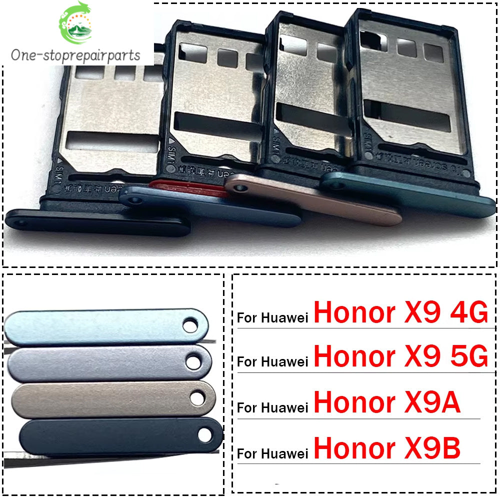 New For Huawei Honor X9 X9A X9B 4G 5G SIM Card Slot SD Card Tray Holder Adapter Repair Parts Huawei phone repair parts