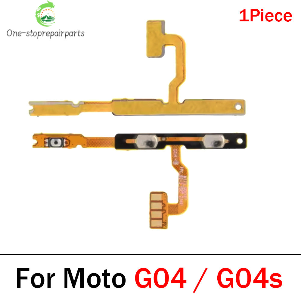 10Pcs, Power On Off Volume Button Key Flex Cable For Motorola Moto G22 G32 G52 G62 G72 G82 G13 G23 G53 G73 G04 G14 G34 G54 G84 Motorola phone repair parts