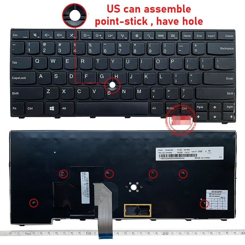 Laptop keyboard for Lenovo Thinkpad T440/S T440P E431 T431S E440 L440 L470 T460 T440P T450S T450 L470 L460 L450 T431S T440/S keyboard Lenovo laptop repair parts