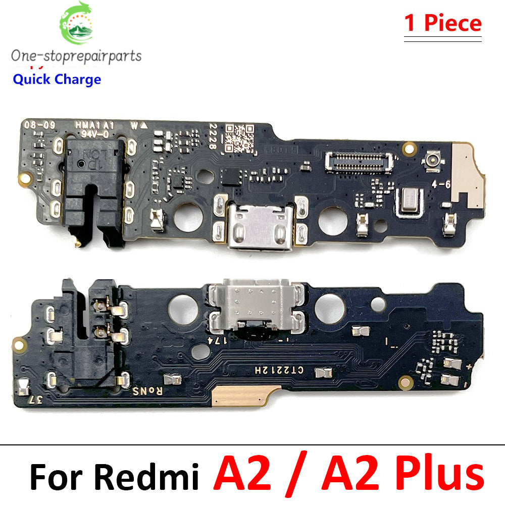 10Pcs/Lot,  Dock Connector Micro USB Charger Charging Port Flex Cable Microphone Board For Redmi A1 A2 A3 A5 Plus A7 Pro 4G Redmi phone repair parts