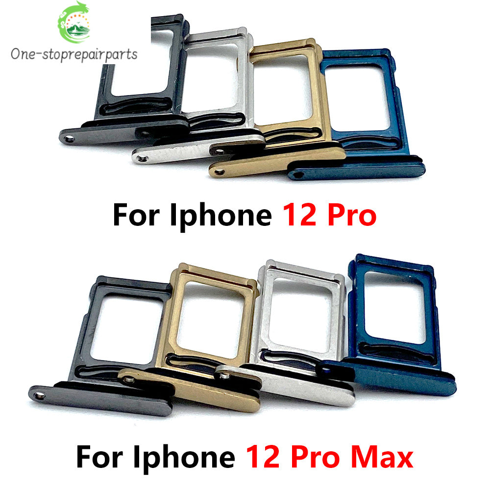 New For iPhone 12 Pro 12Pro Max Mini Dual SIM Card Tray Slot Holder Adapter Accessories iPhone phone repair parts