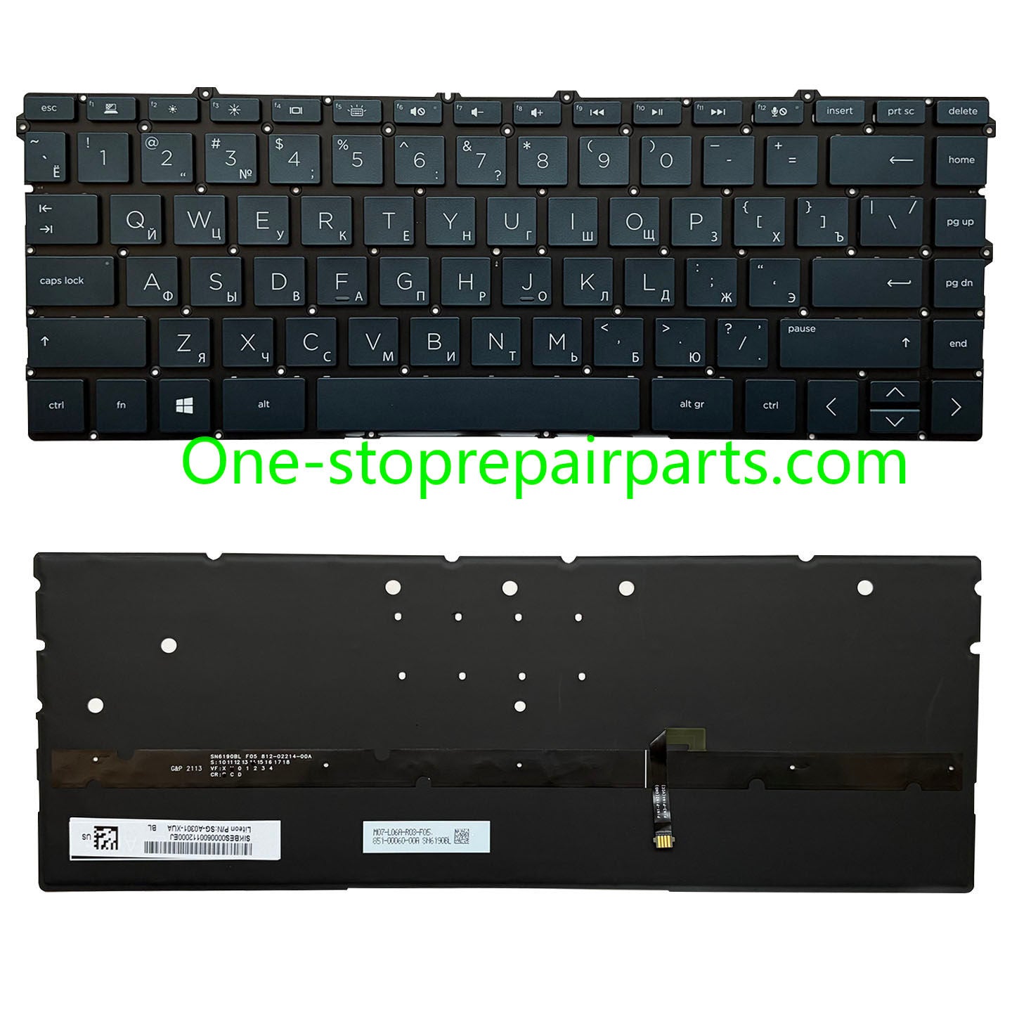 Upper Keyoard  for HP Spectre X360 13-AW TPN-Q225 UK/SP/RU/LA US